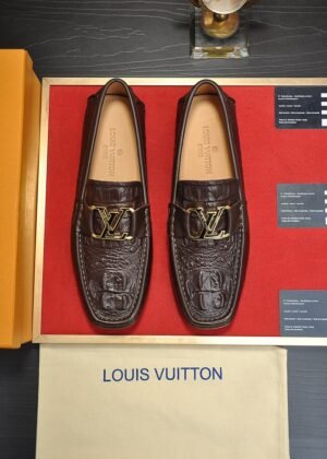 L-New embossed men's loafers-398