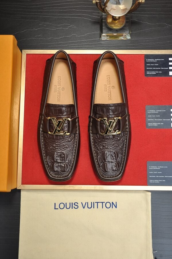 L-New embossed men's loafers-398