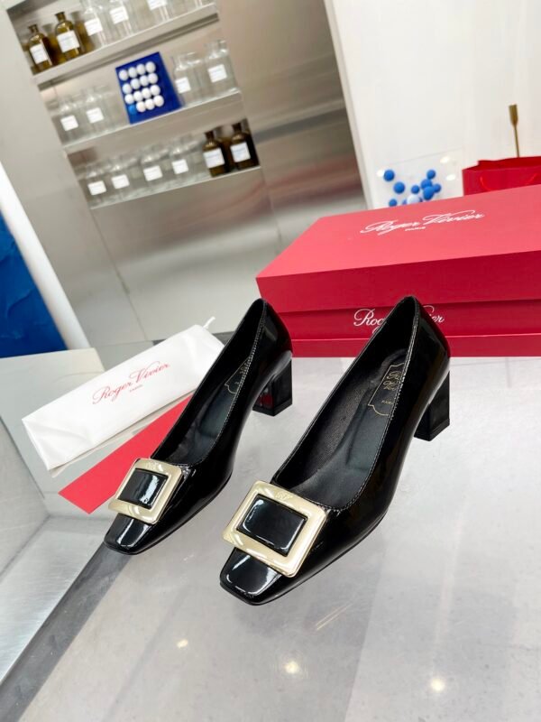 RV-Classic chunky heel elegant women's shoes-3149