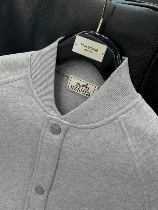 H-Classic Thickened Baseball Jacket-2125 - Image 5