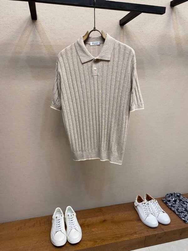 BC-New Linen Cotton Knitted Short Sleeves-2136