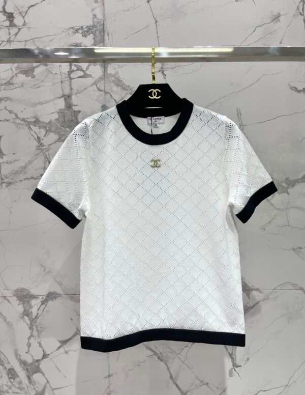 C-Classic hollow knit short sleeves-2182 - Image 4