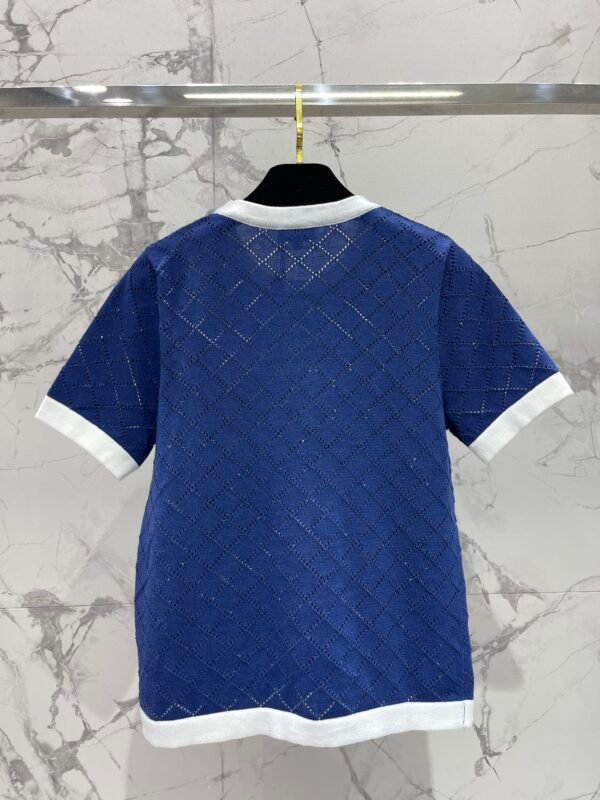 C-Classic hollow knit short sleeves-2182 - Image 2