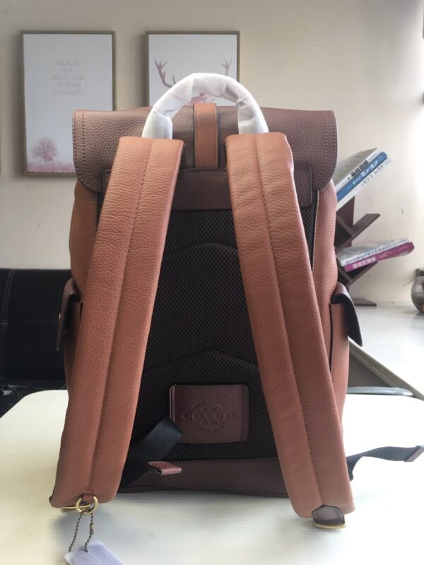 C-New cowhide men's backpack-1137 - Image 3
