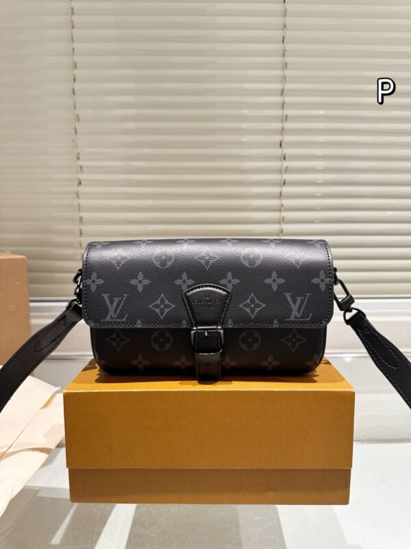 L-New cowhide men's shoulder bag-1139