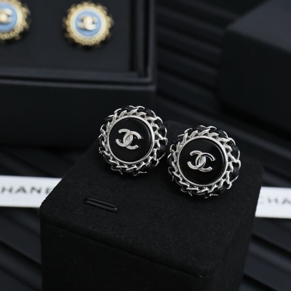 C-High quality button earrings-063 - Image 2