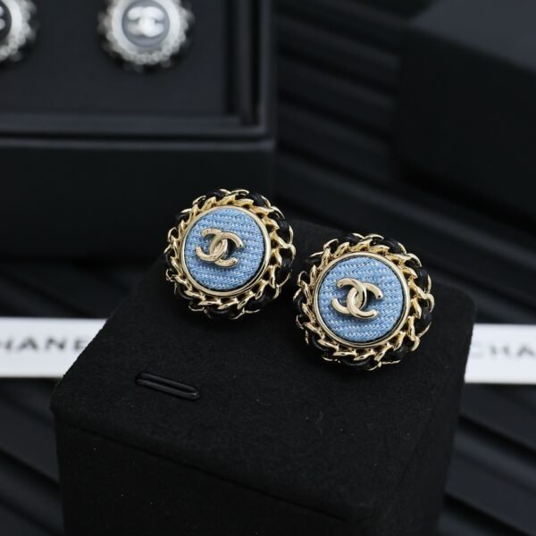 C-High quality button earrings-063 - Image 3