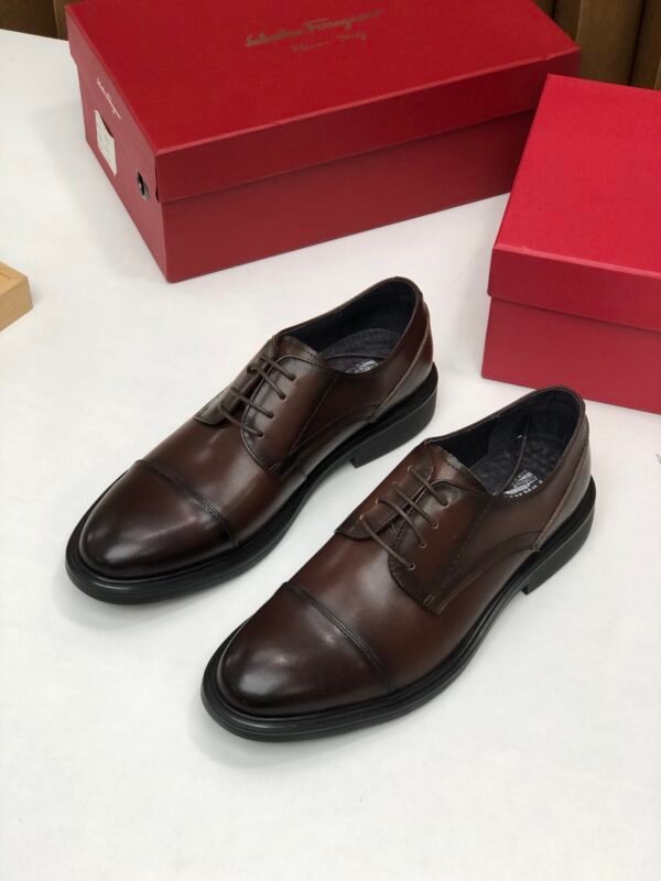 F-Men's casual leather shoes-3222 - Image 2