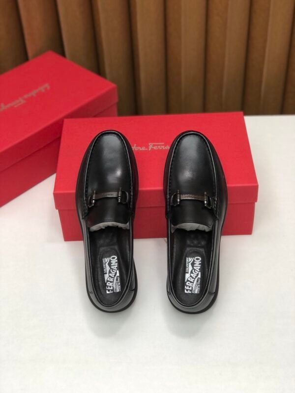 F-Men's casual leather shoes-3223 - Image 2
