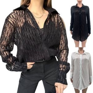 New summer tulle sexy shirt-2212