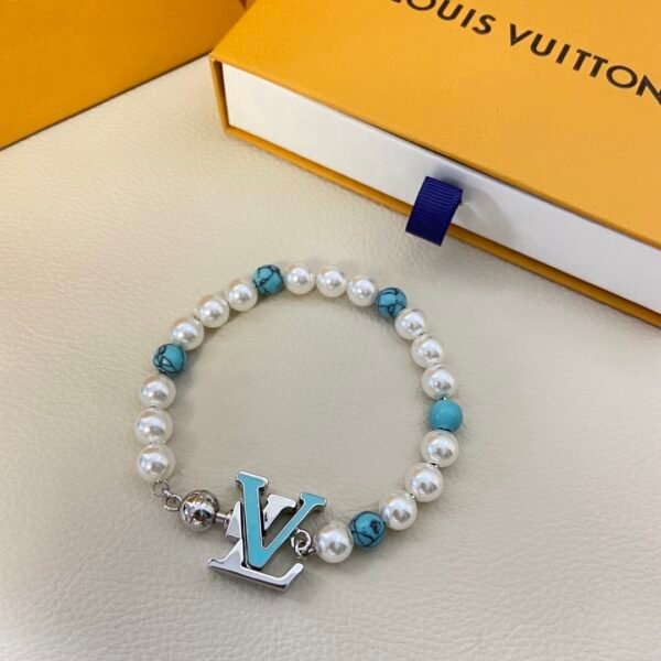 L-Enamel pearl bracelet-0122