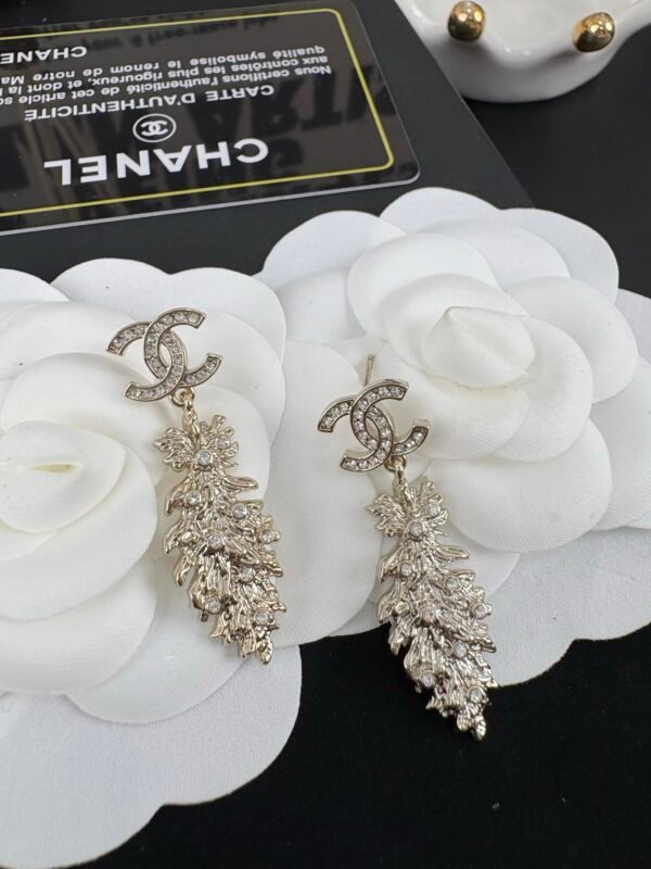 C-Elegant new feather stud earrings-0137 - Image 2