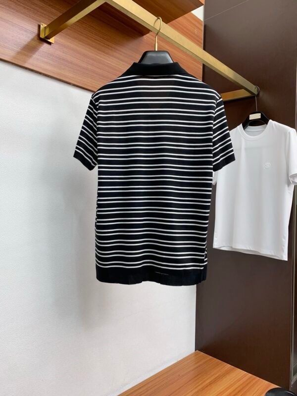 Z-New Knit Stripe Short Sleeve-2235 - Image 3