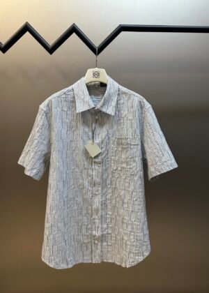 LO-Wave Textured Short Sleeve Shirt-2246