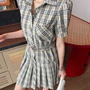BU-Classic Check Dress-2250