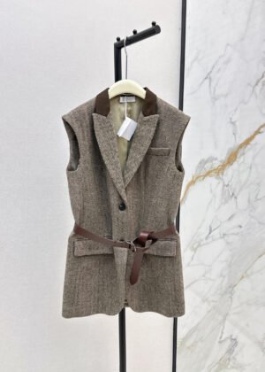 BC-Herringbone Vest Jacket-2387