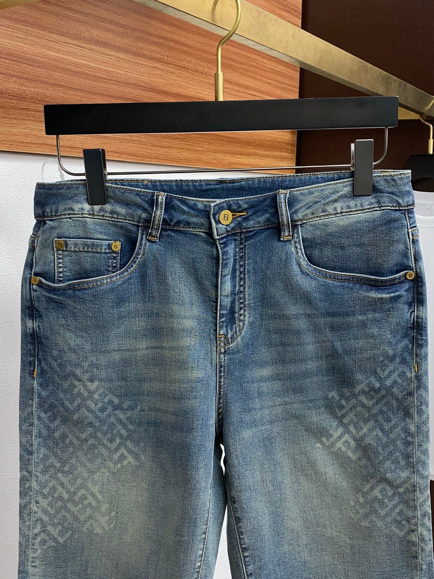 F-Fashionable and casual denim shorts-2290 - Image 2