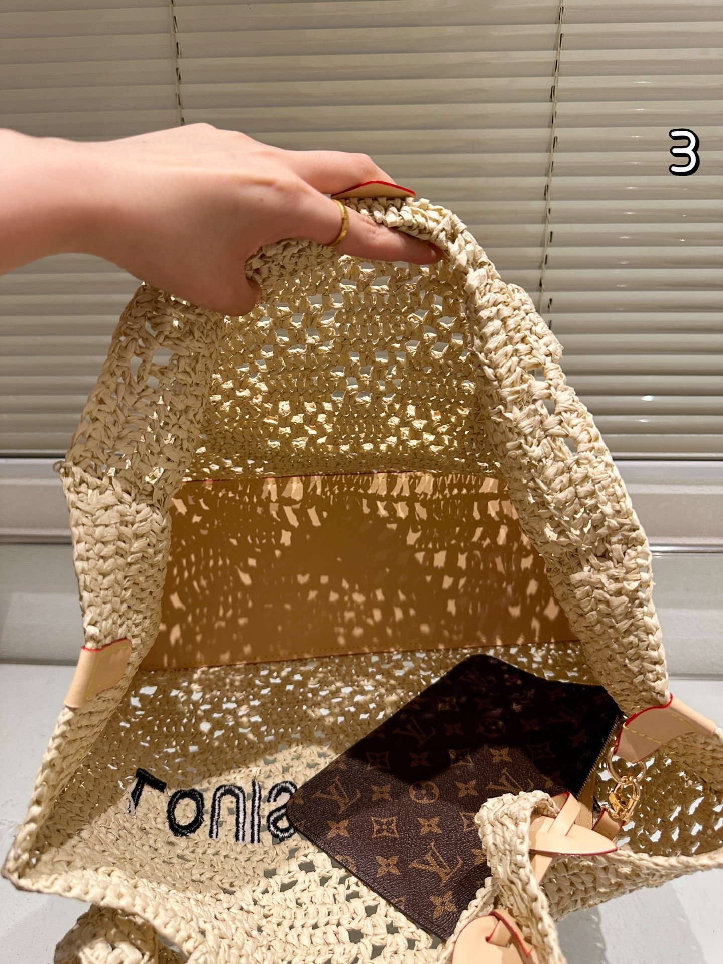 A-L-New Collection-Woven Tote Bag-1190 - Image 3