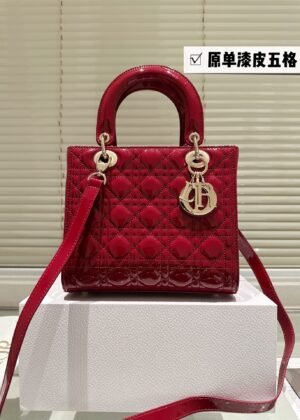 D-New Series-Patent Leather Five Grid-1195