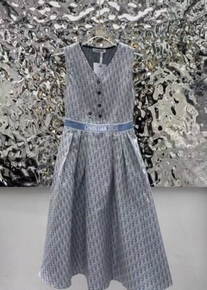 D-New Sleeveless Vest Long Dress-2325