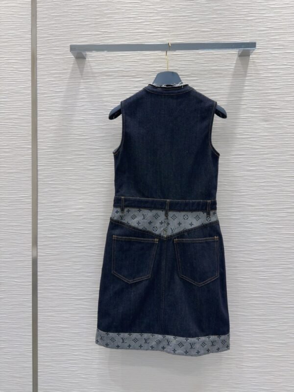 L-New denim vest skirt-2328 - Image 4