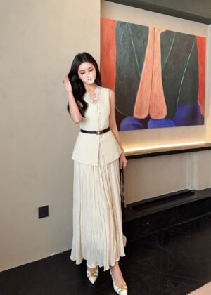 D-New vest + skirt set-2334