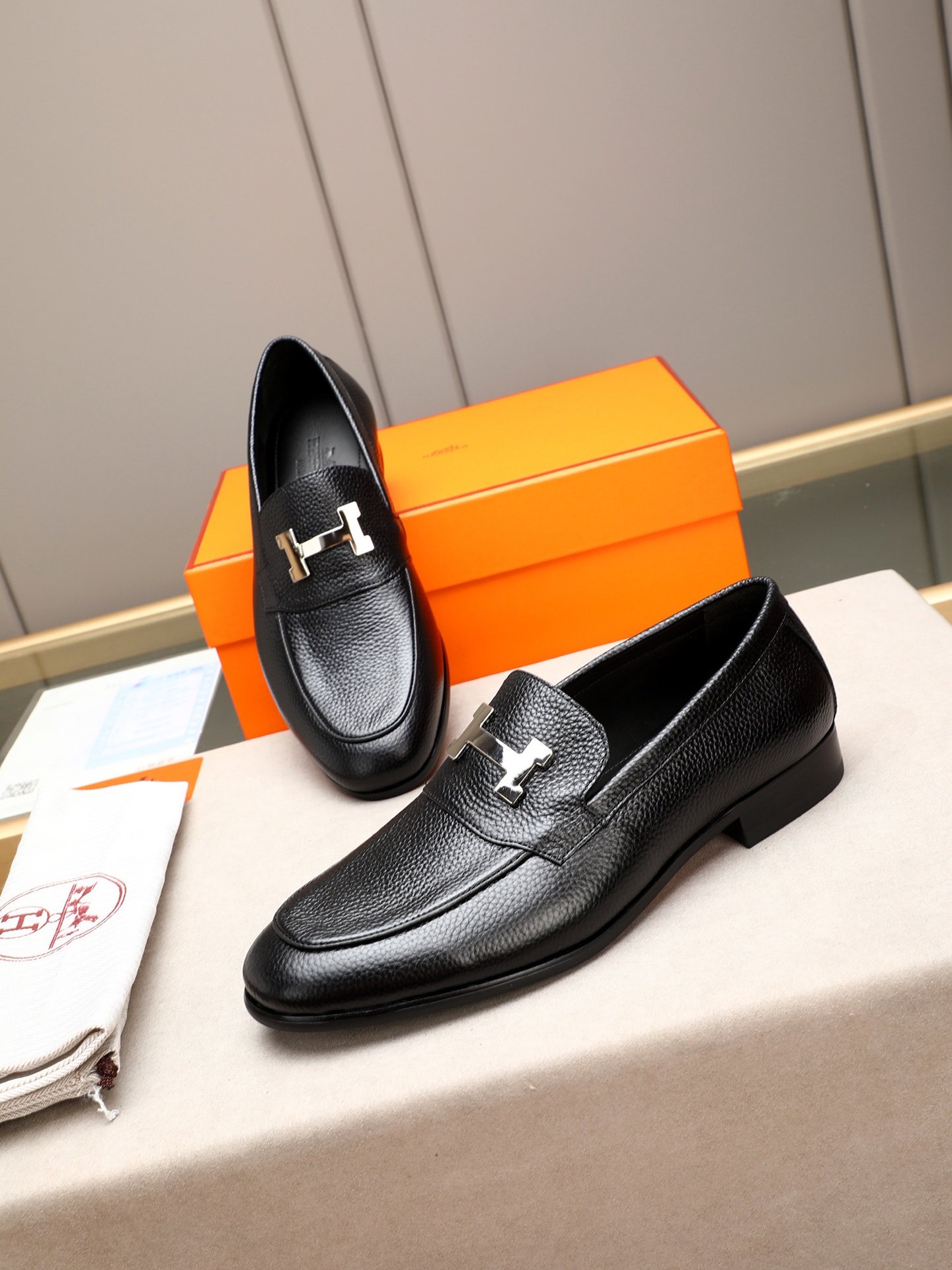 H-Latest models-Men's business leather shoes-3278 - Image 5