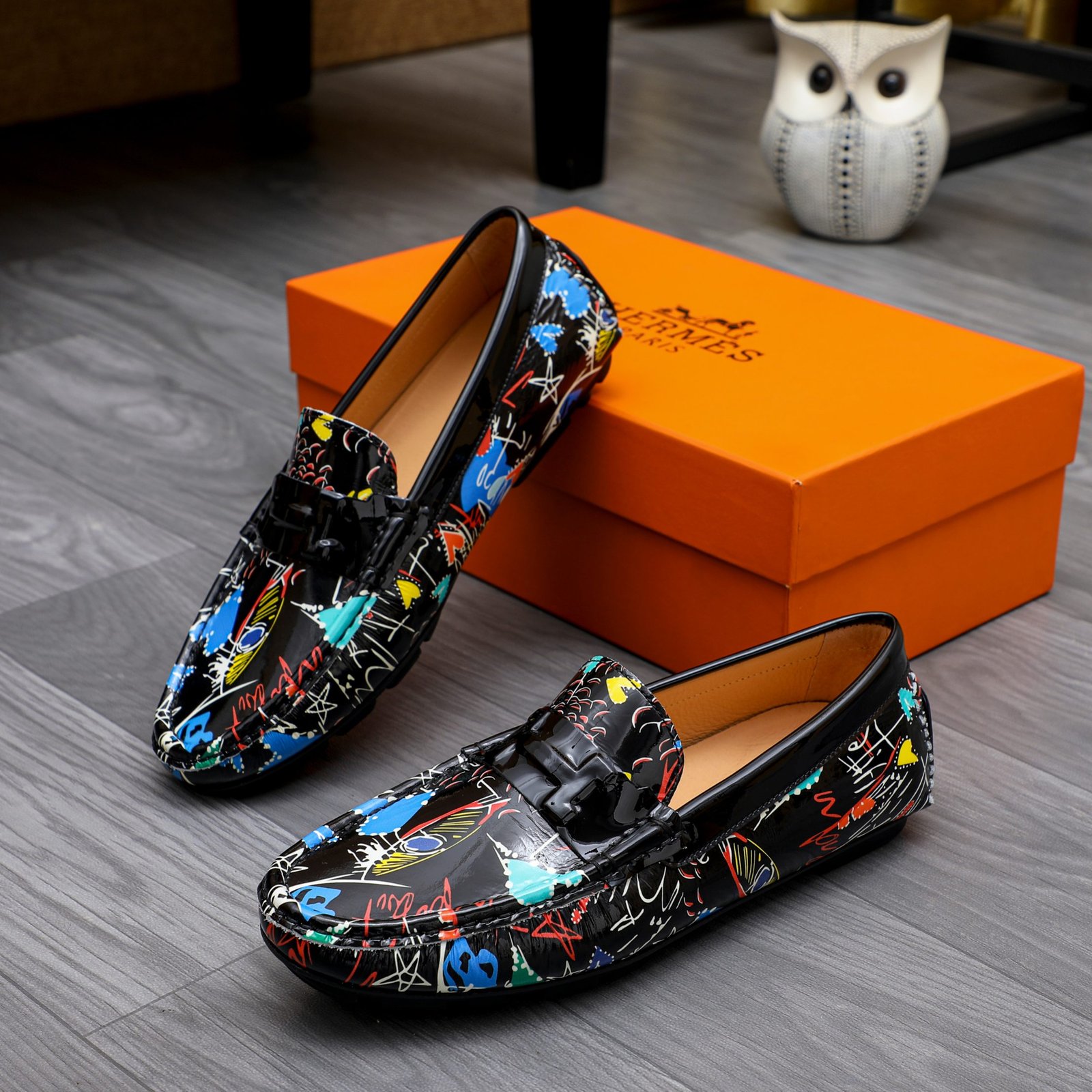 H-High-quality men's leather shoes-3293