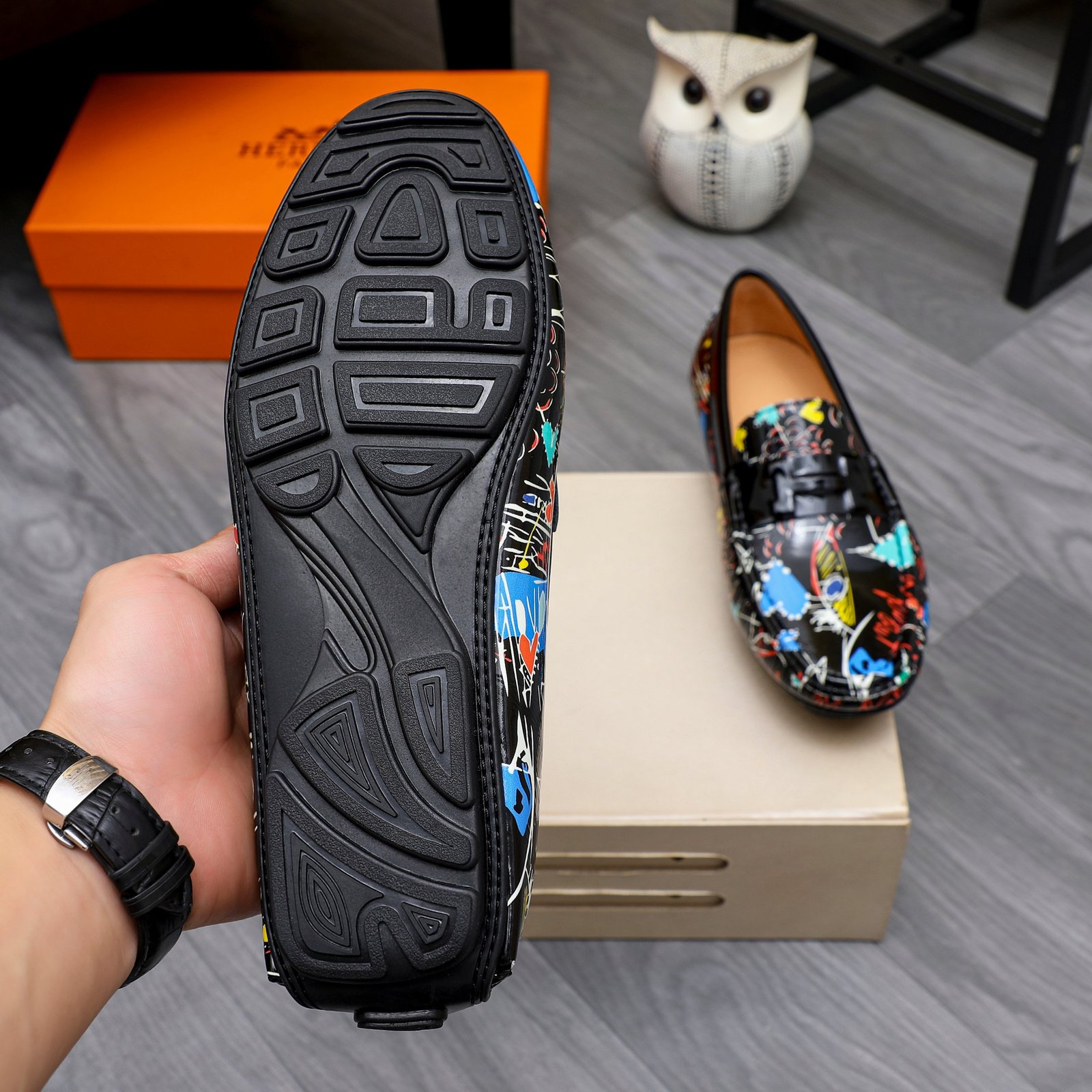 H-High-quality men's leather shoes-3293 - Image 4