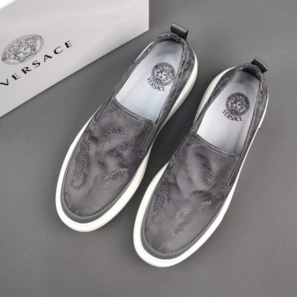 V-Embroidered canvas shoes-3310 - Image 4