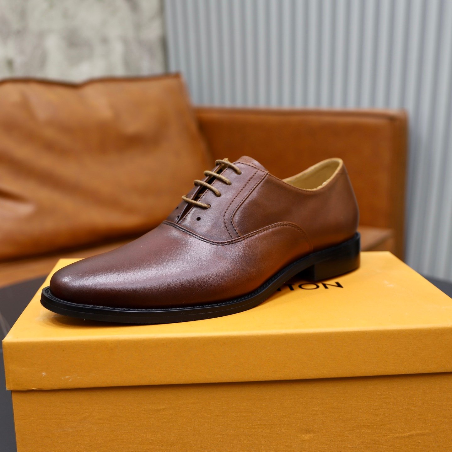 L-Hot selling men's business leather shoes-3347 - Image 2