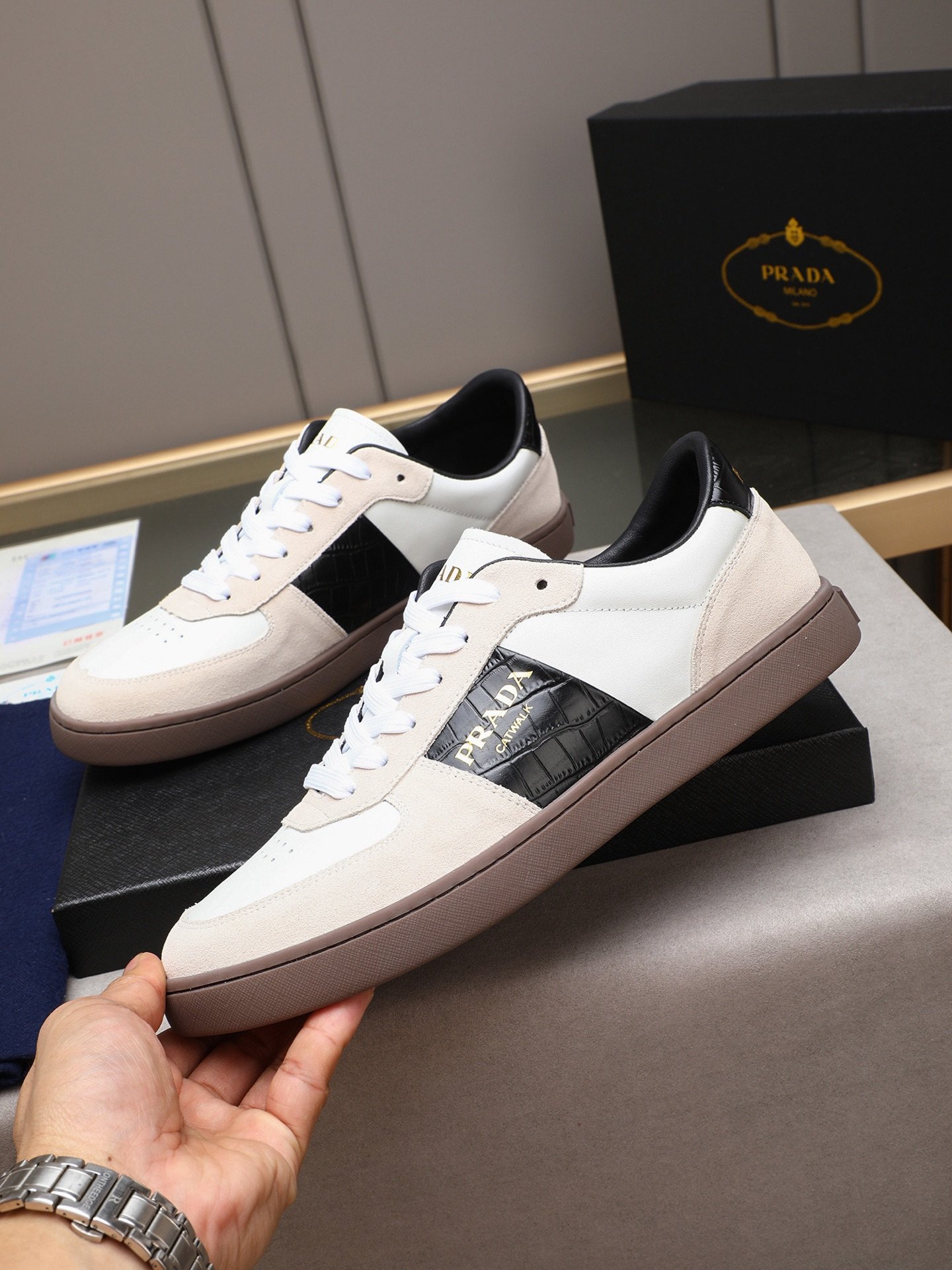 P-Retro casual shoes-3383