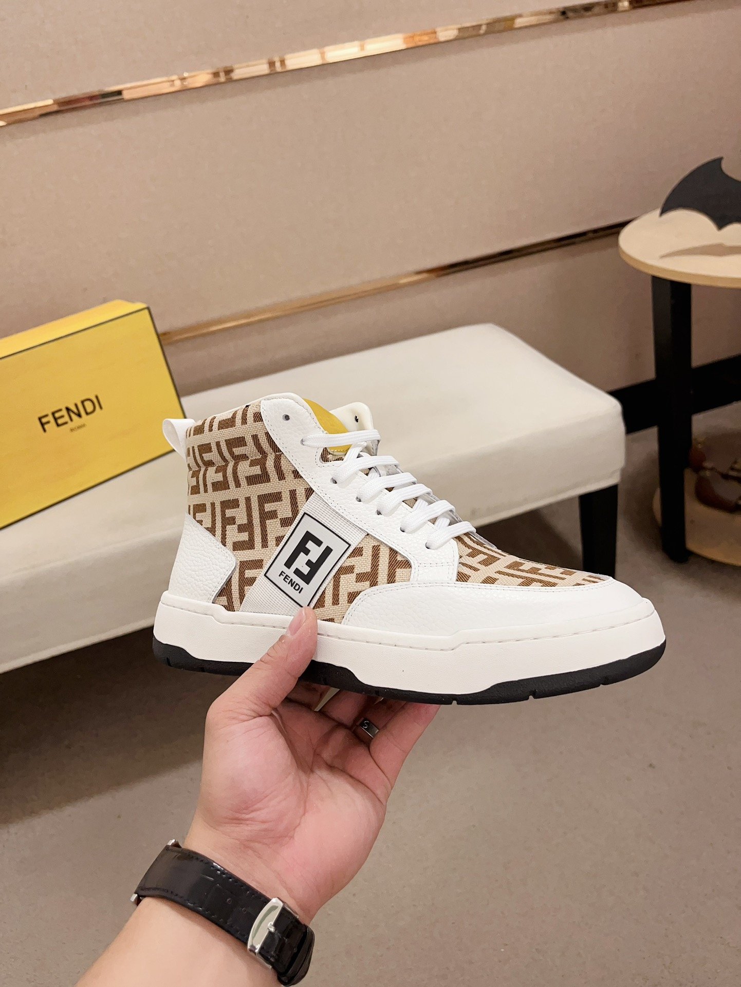 F-High top casual shoes-3419 - Image 3