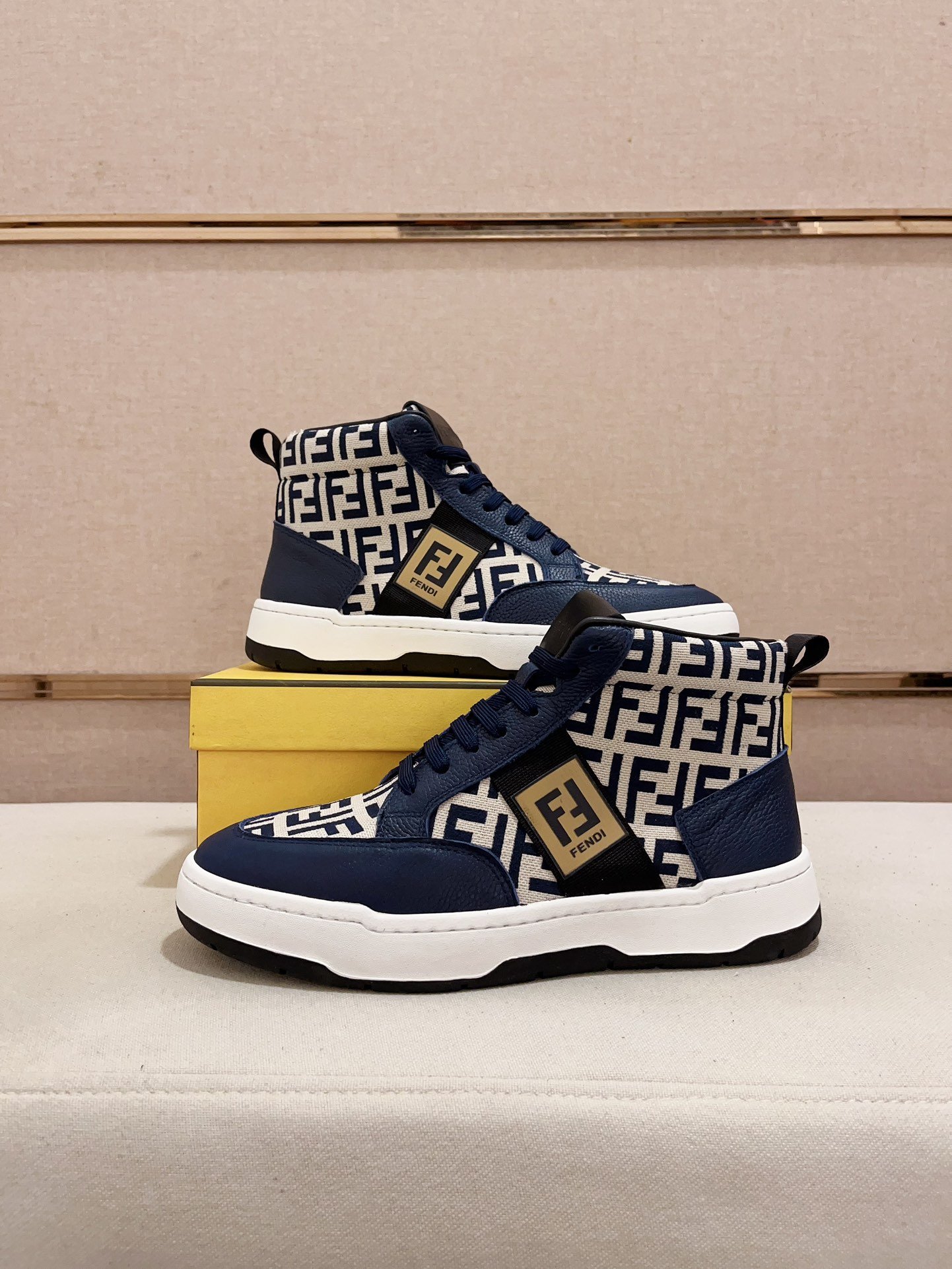 F-High top casual shoes-3419 - Image 5