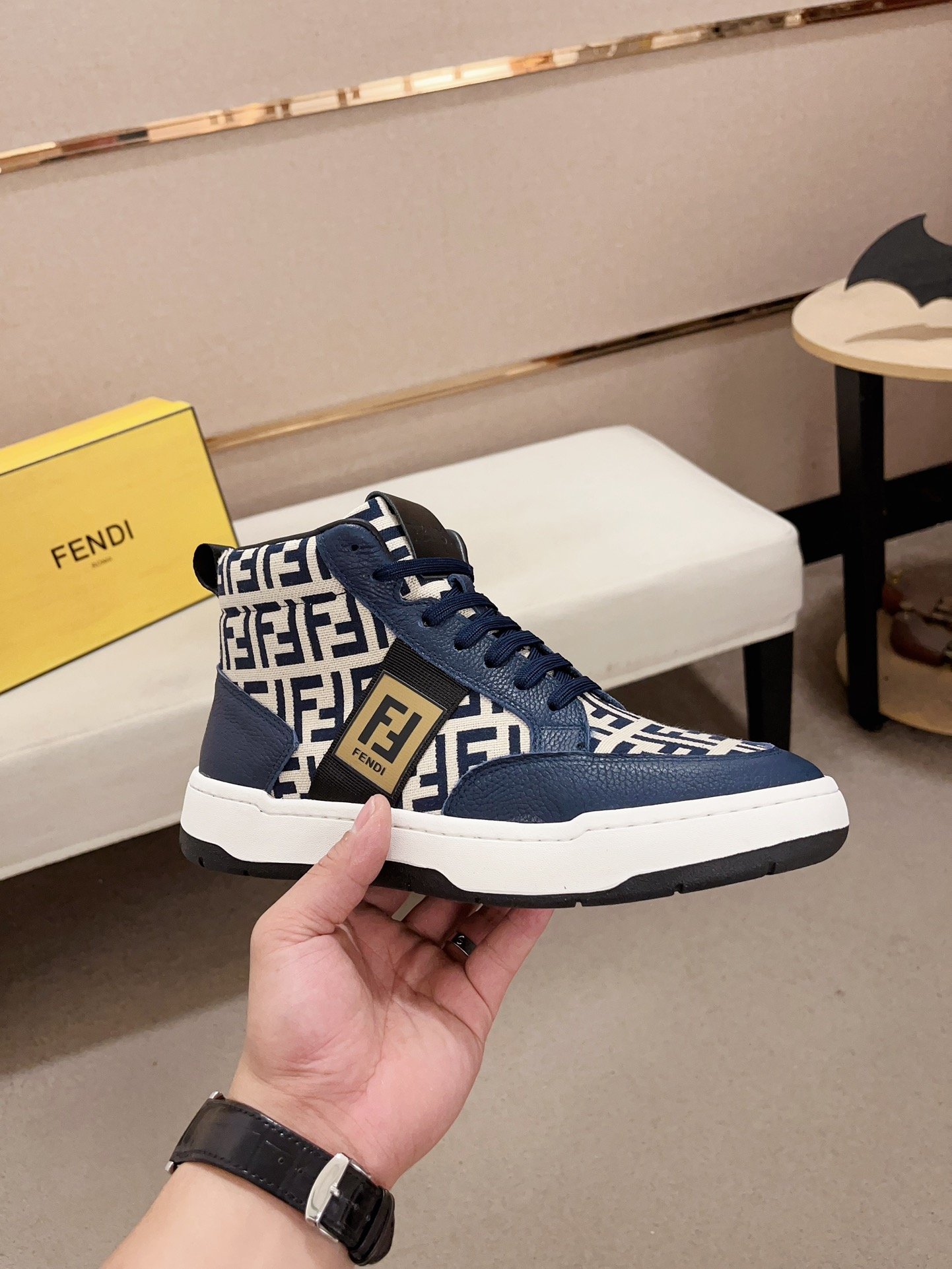 F-High top casual shoes-3419 - Image 8