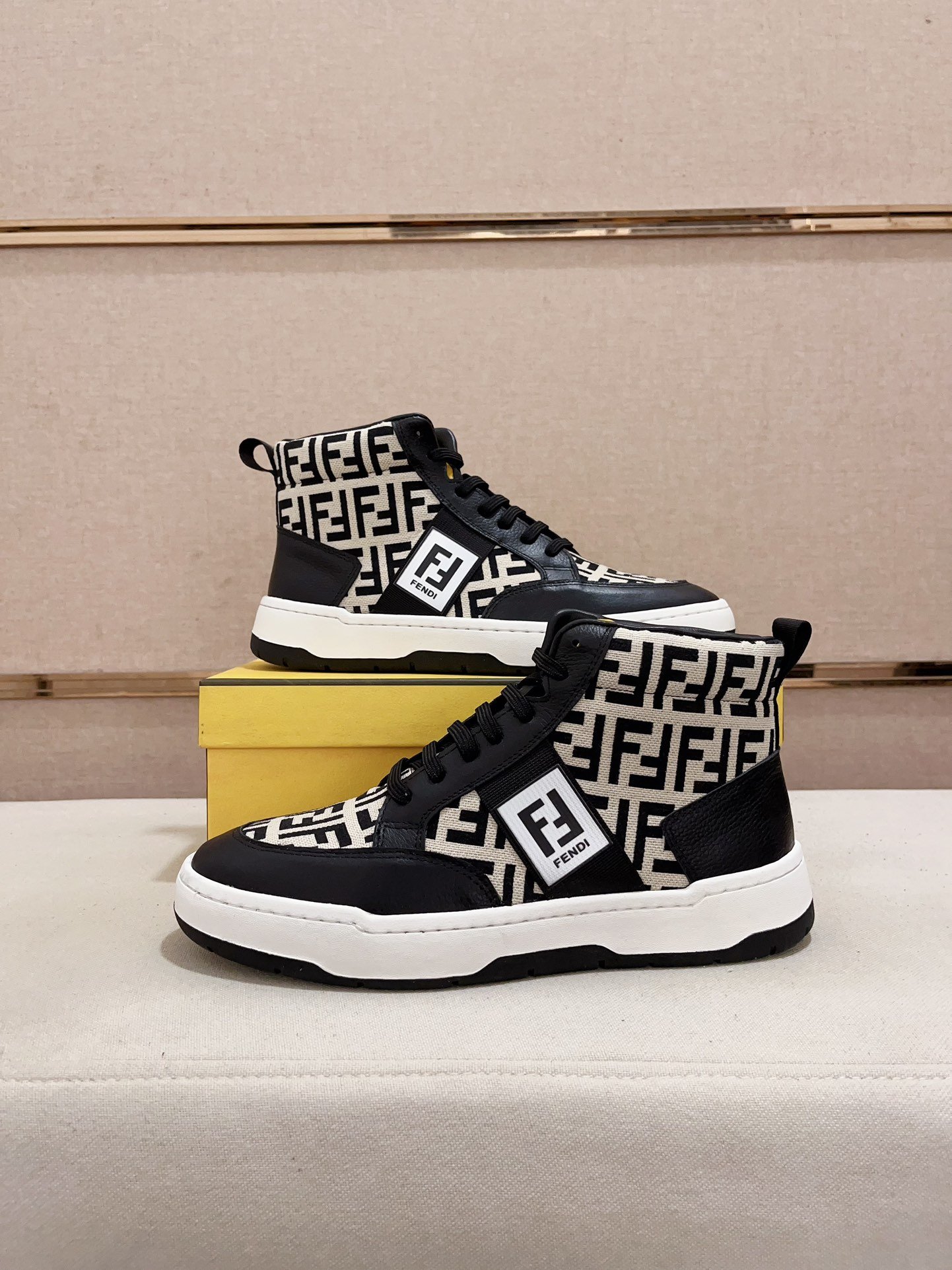 F-High top casual shoes-3419 - Image 9