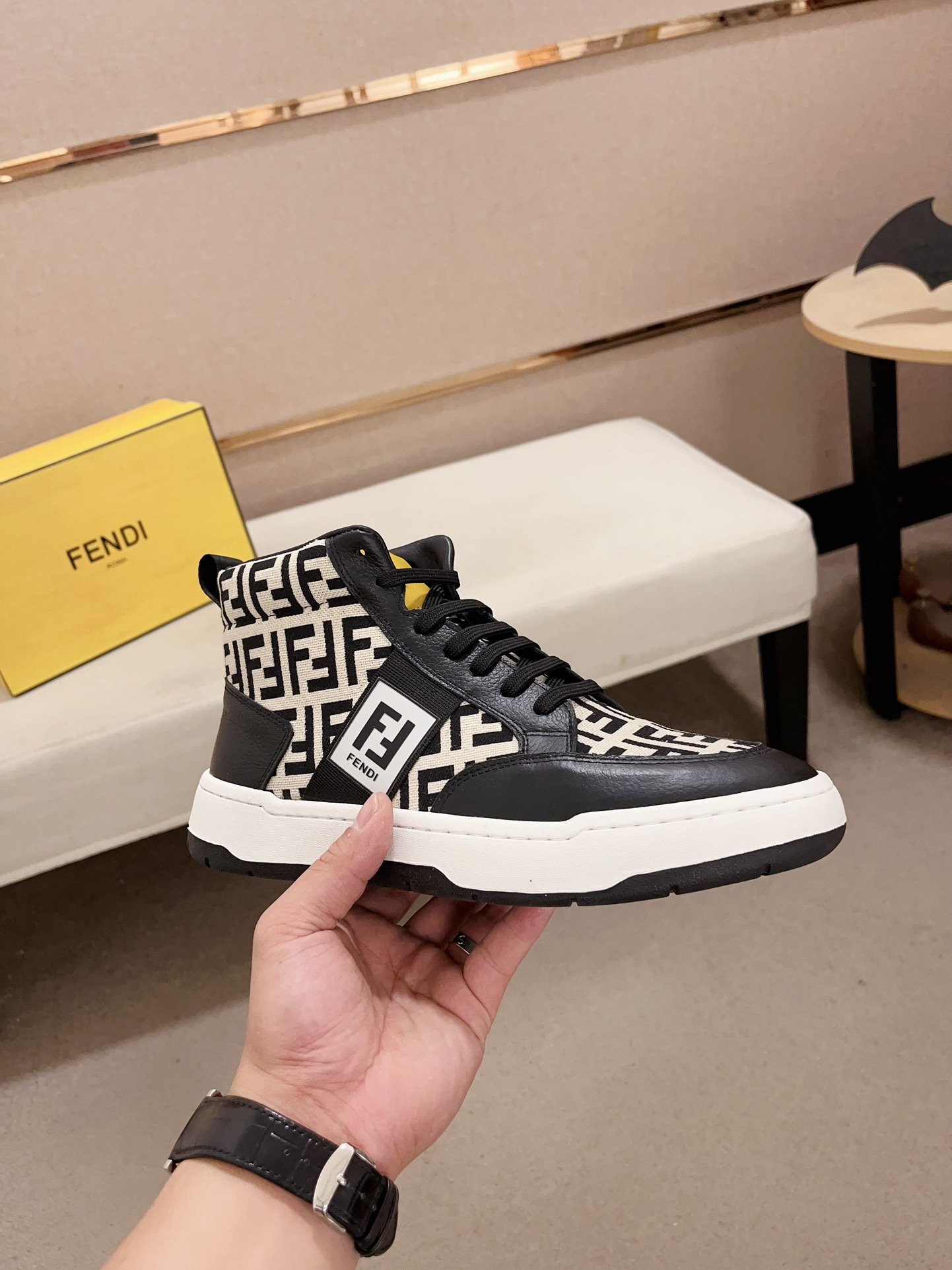 F-High top casual shoes-3419 - Image 12