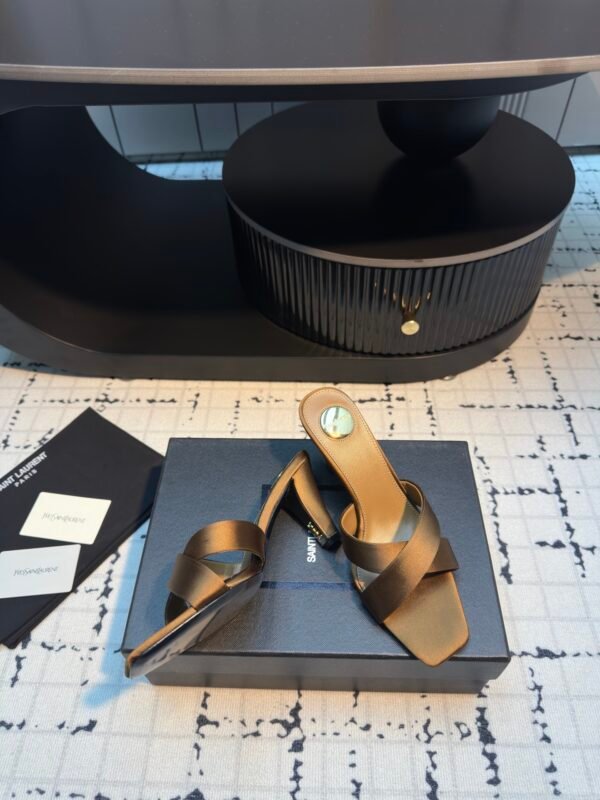 YSL-New Cross Strap High Heels-3446 - Image 3