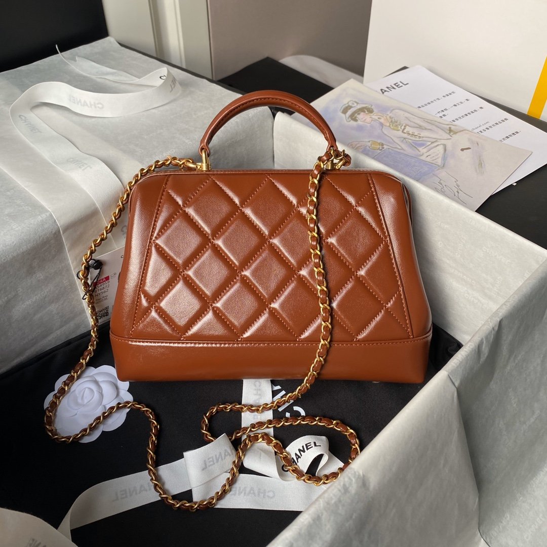 C-New waxed leather classic bag-1291 - Image 2