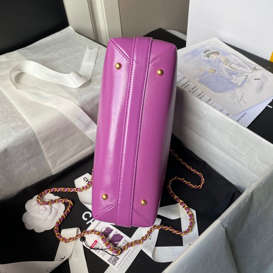 C-New waxed leather classic bag-1291 - Image 8