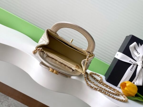C-Top-quality sheepskin Kelly bag-1306 - Image 4
