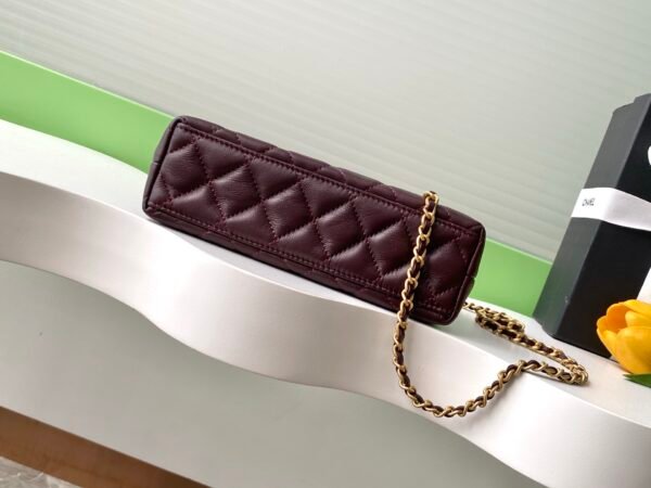 C-Top-quality sheepskin Kelly bag-1306 - Image 8