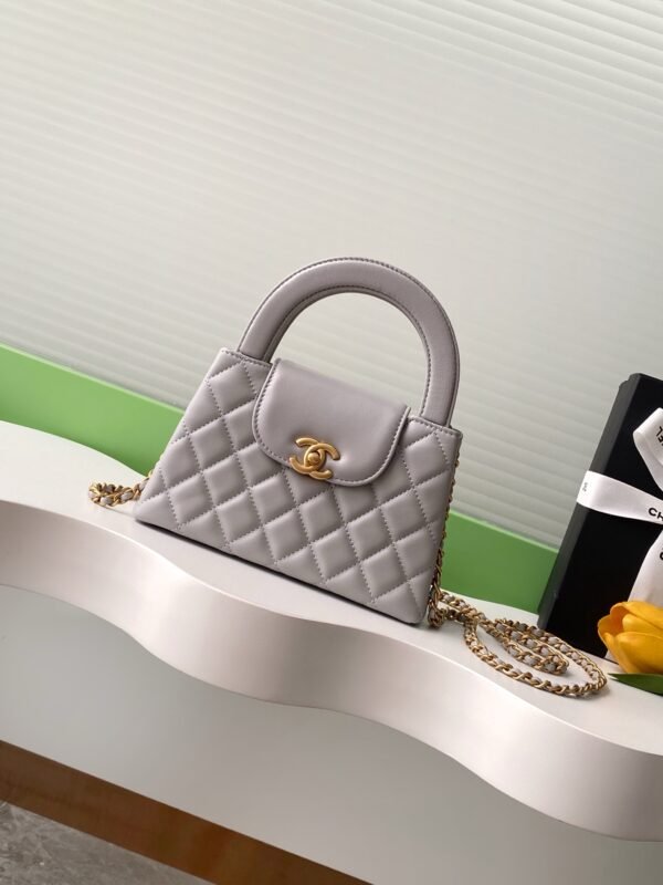 C-Top-quality sheepskin Kelly bag-1306 - Image 10