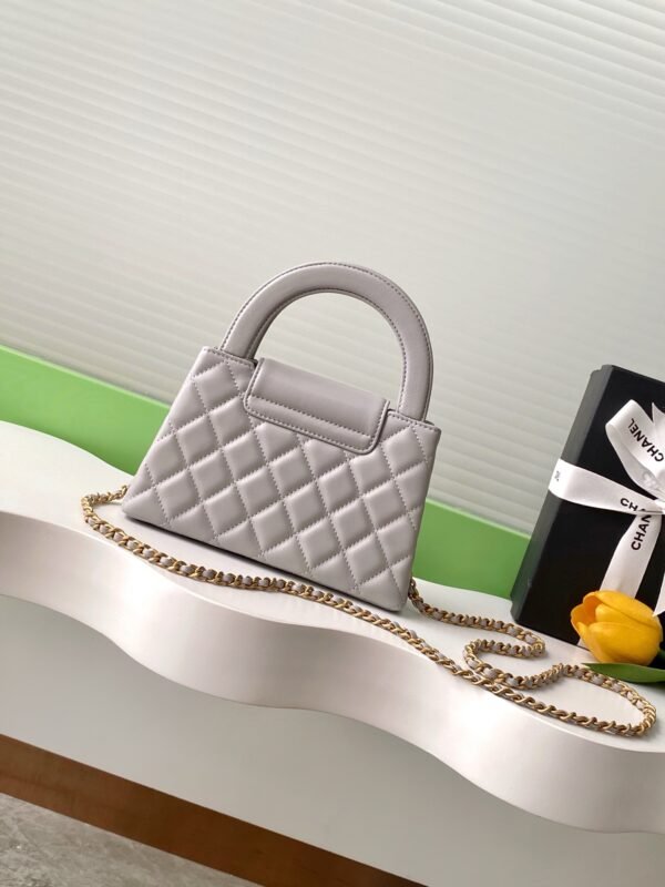 C-Top-quality sheepskin Kelly bag-1306 - Image 11