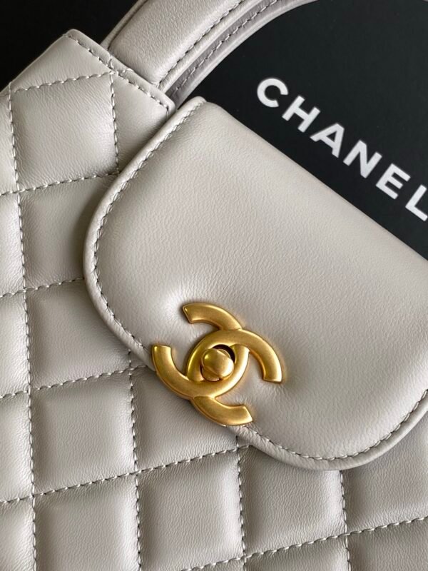 C-Top-quality sheepskin Kelly bag-1306 - Image 13