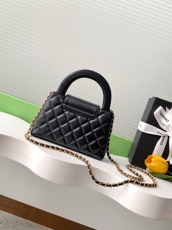 C-Top-quality sheepskin Kelly bag-1306 - Image 15