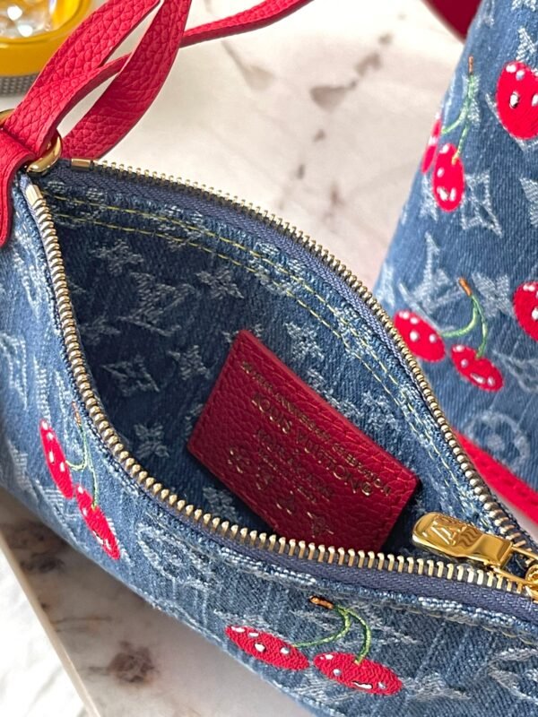 A-L-Top-quality embroidered cherry bag-1318 - Image 5