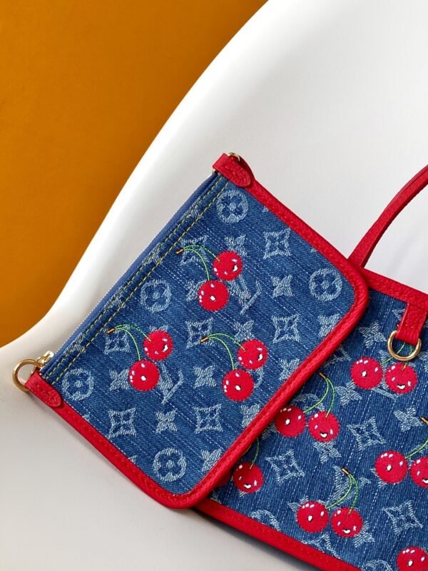 A-L-Top-quality embroidered cherry bag-1318 - Image 6