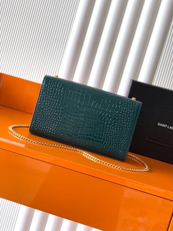 YSL-Crocodile-pattern chain bag-1320 - Image 2