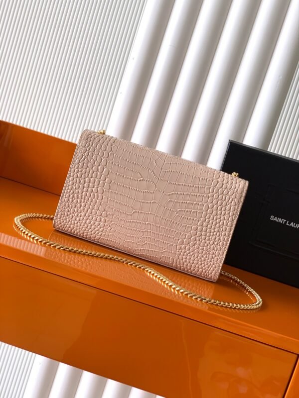 YSL-Crocodile-pattern chain bag-1320 - Image 7